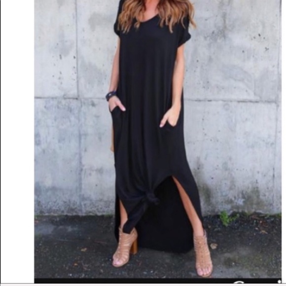 Black loose fit dress - Picture 3 of 4